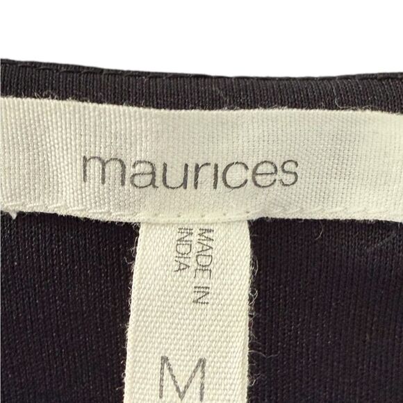 Maurice's Black and Pink Floral Rayon Dress NWT Size M - Picture 10 of 13